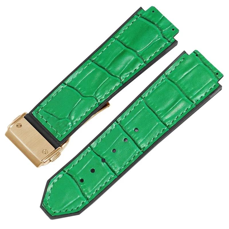 Классический ремешок для часов Hublot Big Bang Series из натуральной кожи — фото 19