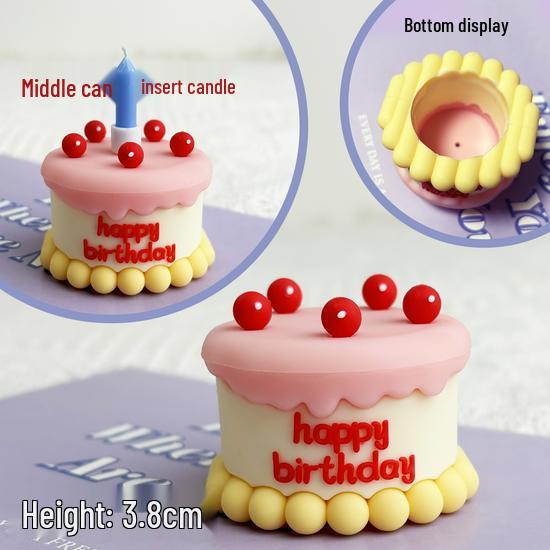3D Weiche Gummi Mini Cupcake Dekoration Ornamente für Kindergeburtstagsverkleidung