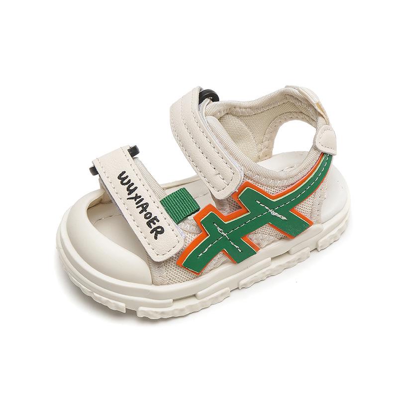 Children's Non-Slip Breathable Summer Sandals with Soft Bottom and Velcro Closure for Toddlers