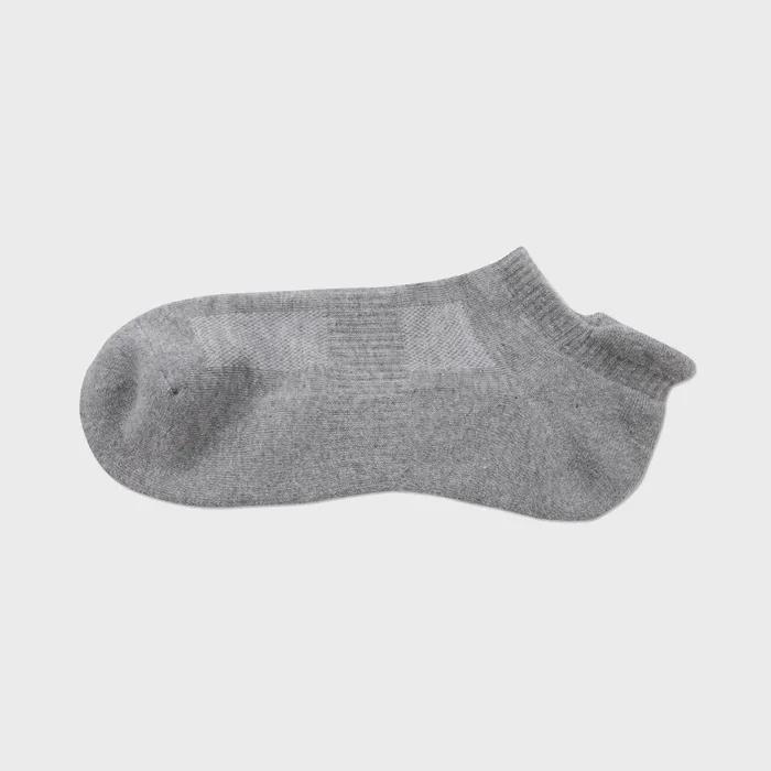 Cushioned ankle socks (gray)