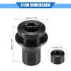 A ABSOPRO Car Gear Shift Knob Adapter M10x1.25 Shifter Boot Retainer Universal Manual Transmission Car Durable Aluminum Alloy Black