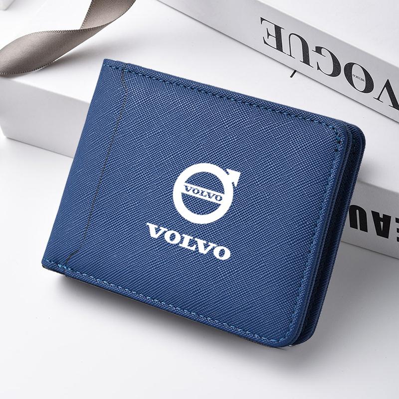 Car Driver License Holder Leather Credit Card Wallet Cover For Volvo ES90 EC40 EX40 EM90 XC90 V90 V60 XC60 V40 S80 S60 S90 C40