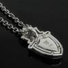 ArtemisClassic Onyx Emblem Charm Silver Accessory Brand Jewelry Silver 925 Necklace Pendant [Artemis Classic] ac-acp0229 Men's Women's