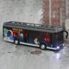 1/50 Tour-Doppeldeckerbus für Kleinkinder, Spielfahrzeuge aus Druckgusslegierung mit Geräuschen und Lichtern, Stadtautospielzeug mit Pullback-Action und zu öffnenden Türen