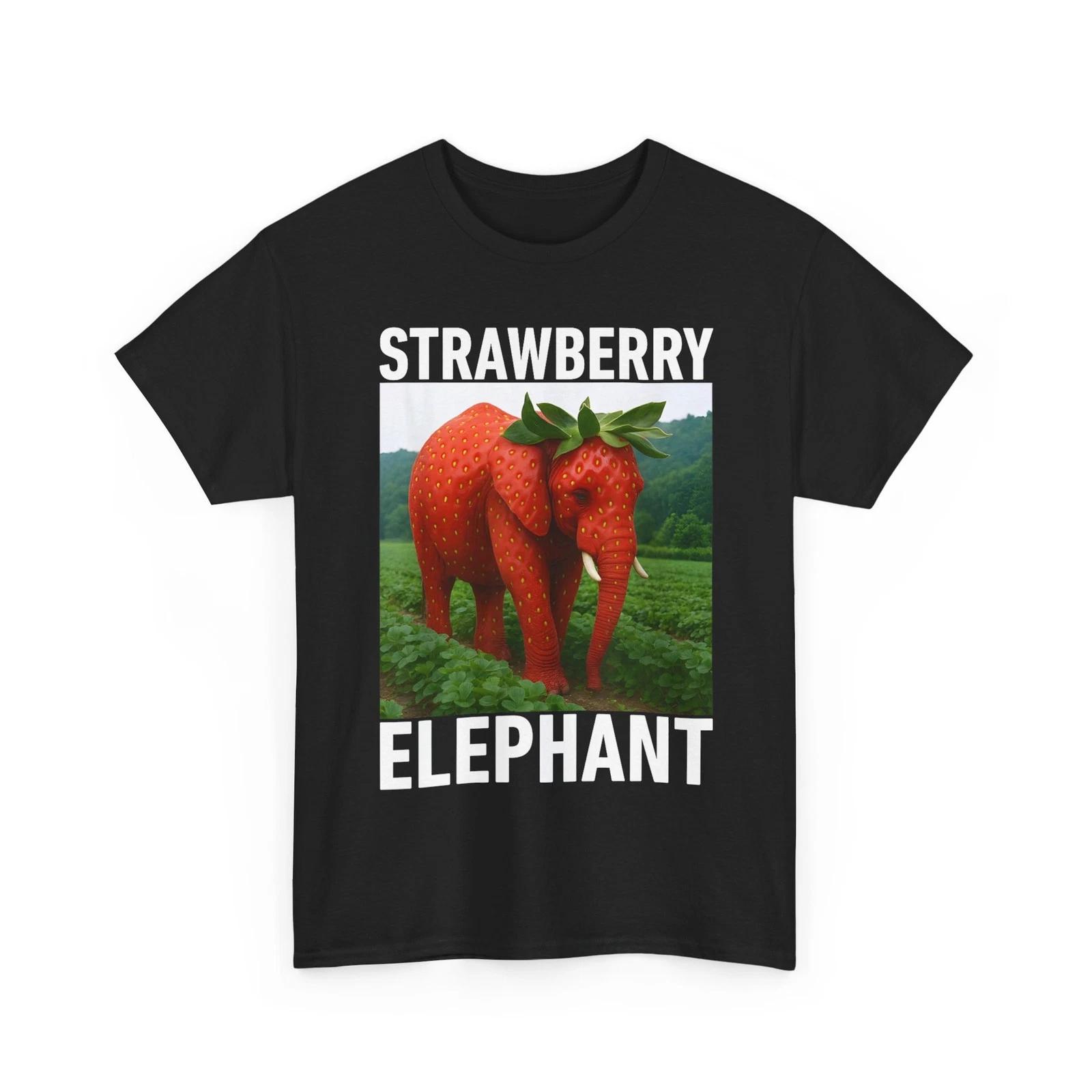 Strawberry ElephanT shirt, Italian Brainrot Meme Lovers Funny T shirt XL