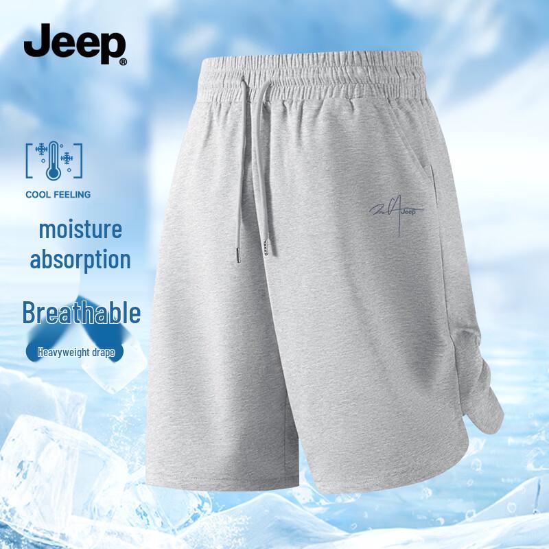 JEEP Men s Loose Fit Mid-Length Casual Shorts 2XL