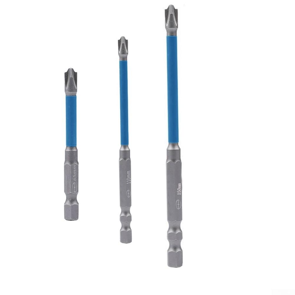 Bit de șurubelniță argintiu cu crestătură din oțel aliat cu cap de lot special