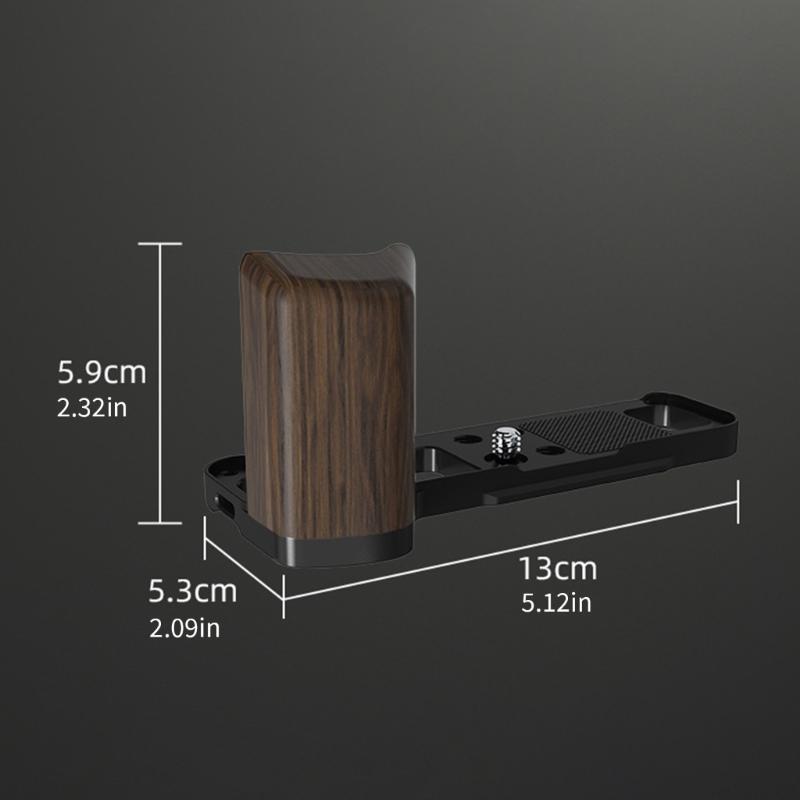 Professional Camera Grip for X100VI Handgrip L Bracket Aluminum Wooden Construction Comfort Handle for Extended Use