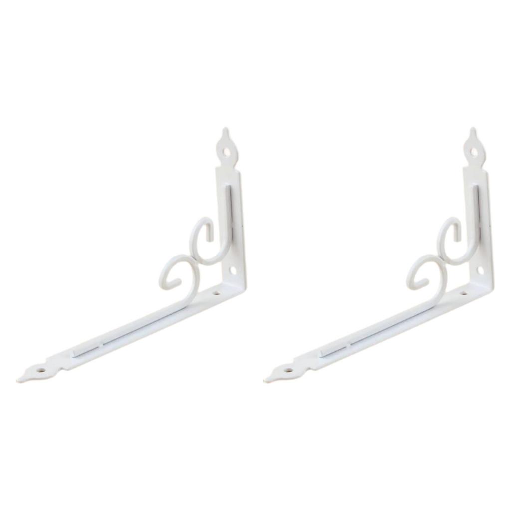 2 Pieces Wall Shelf Brackets Triangular 7.87"x4.96" Heavy Duty Hardware Thickened Sturdy Wall Mounted Metal Shelf Support