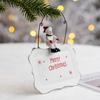 Retro Metal Xmas Tree Embellishment Welcome Door Hanging Pendants Santa Claus Cartoon Angel Doll Drop Ornaments Christmas Decor
