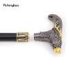 Golden Black Sika Deer Head Walking Cane Fashion Decorative Walking Stick Gentleman Elegant Cosplay Cane Knob Crosier 93cm