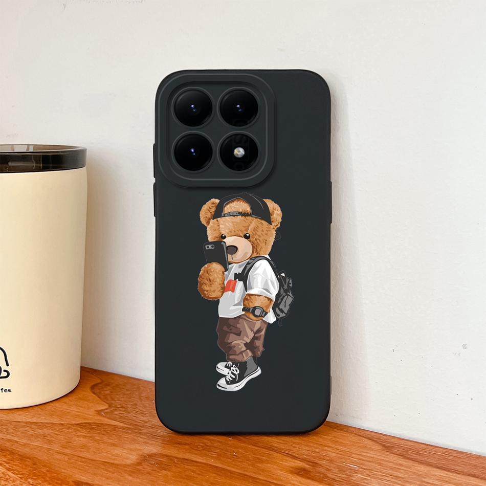 For Xiaomi 15T Pro Phone Case For Xiaomi 17 Pro Max Cute Astronaut Funda For Xiaomi15T Soft Liquid Silicone Durable Back Covers