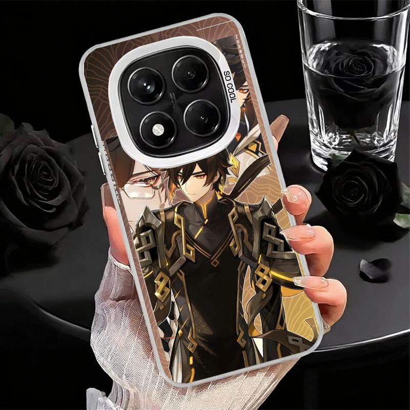 Genshin Impact Zhongli Soft Phone Case for Xiaomi Redmi Note 13 14 15 Pro Plus 12S 12 11S 11 11T 10S 10 Shockproof Cover Back Sh