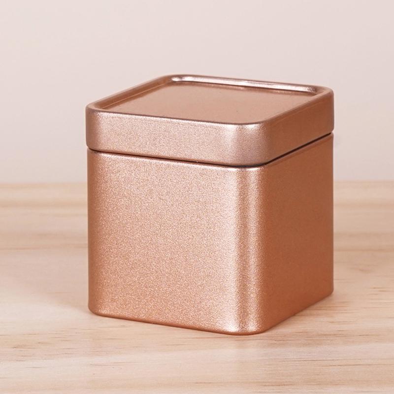 Sealed Black Tea Green Tea Packaging Box Flower Tea Cans Square Candy Cans