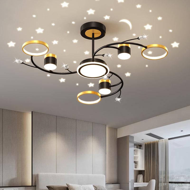 Modern Starry Sky Chandelier: Stylish Ceiling Light for Living Rooms, Bedrooms & Cafes
