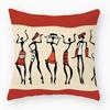 African Female Pattern Throw Pillow Cover With Short Plush Print For Living Room Sofa Decoration Cushion Cover Pillow Covers