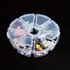 Plastic 8-Grid Storage Organizer Box for Diamond Painting Tools Jewelry Earrings Necklaces Rings Beads and Craft Supplies