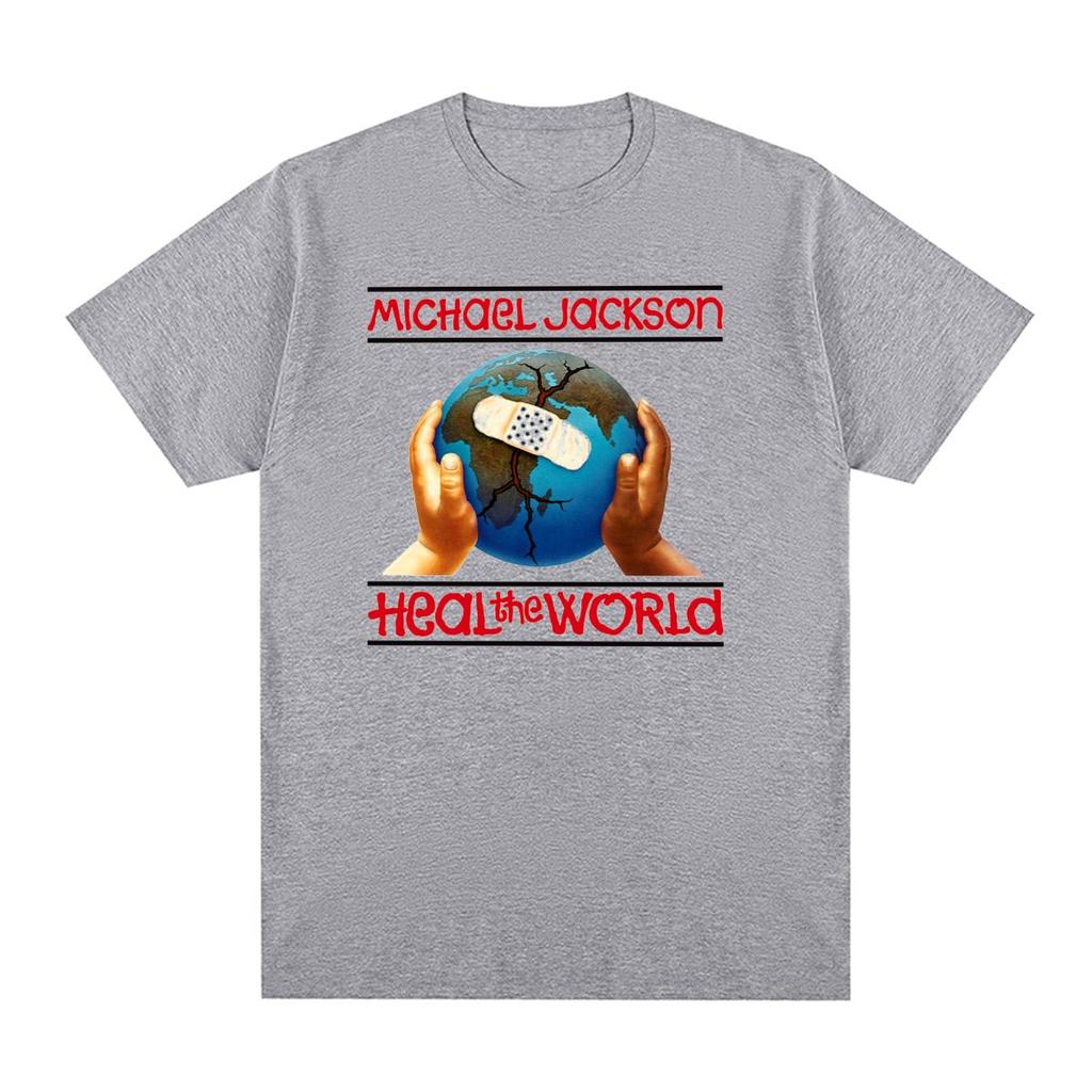 Michael Jackson Heal The World 1997 World Tour Maglietta Vintage Cotone Uomo T-shirt Nuova Maglietta Top Donna