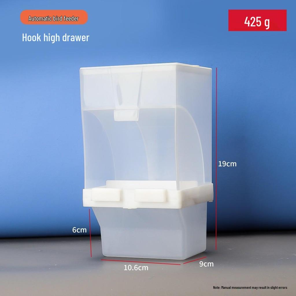 Anti-Spill Splash-Proof Hanging Bird Feeder for Parakeets and Cockatiels