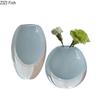 Lovely Colored Bubble Glass Vase Multiple Styles Plant Pots Table Decoration Flowers Arrangement Vases Room Aesthetic Decor