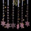 Christmas Acrylic Snowflake Tree Ornaments Set With Transparent Ice Cones For Holiday Decor