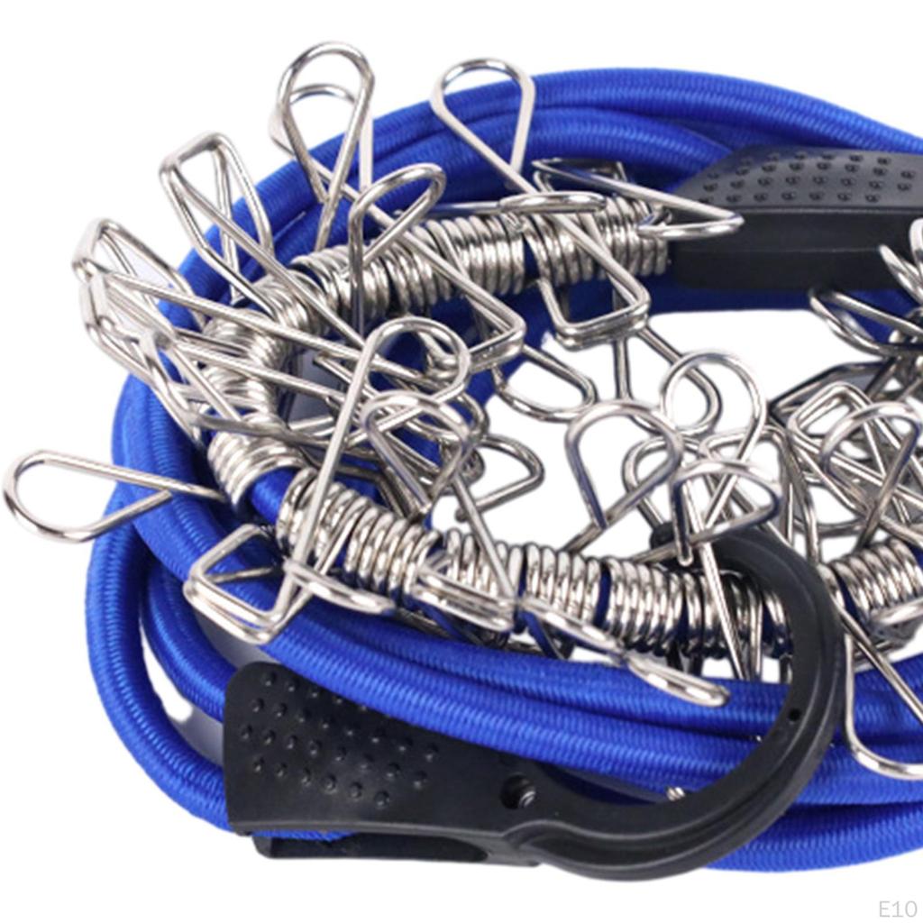 Adjustable Cord Bungie Rope Premium Rubber Easy to Install Strap Clothesline for Luggage