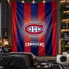 Arazzo da Appendere a Parete Stampa Montreal Canadiens Tessuto per Soggiorno Camera da Letto Decorazione Casa
