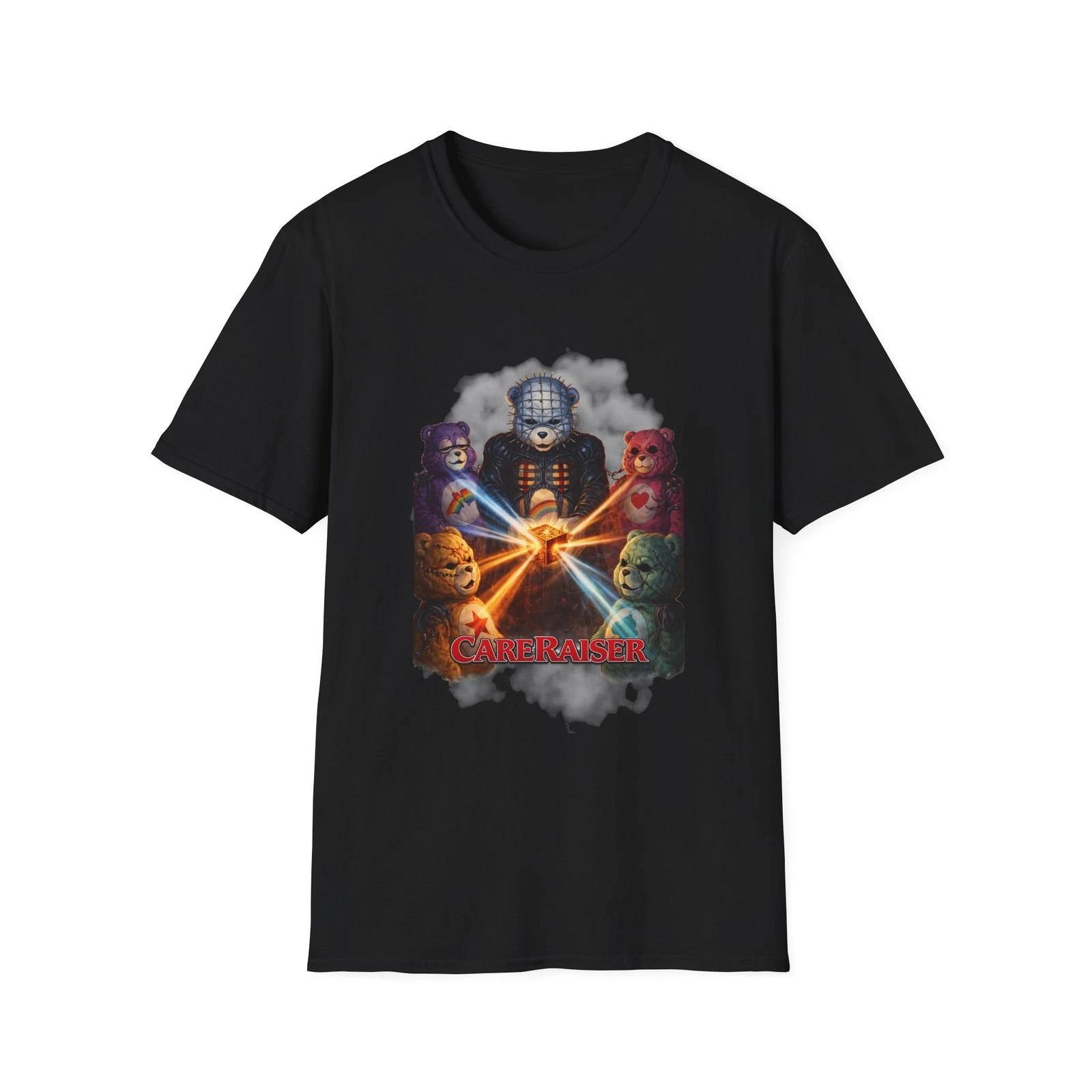 CareRaiser T-Shirt – Hellraiser Care Bears Horror Mashup Tee | Cult Parody Shirt S