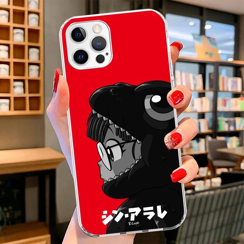 Dr Slump Arale Anime Cover Phone Case For iPhone 16 17 Air 15 14 Pro Max 16E Phone Case 13 Mini 12 11 7 SE 8 Print Pattern Fit C