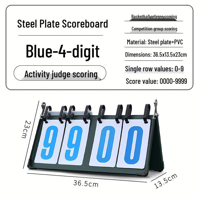 Multi-Sport Flip Scoreboard for Basketball, Billiards, Table Tennis, and Volleyball