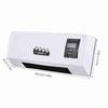 Wall mounted space heater with natural air heating, timed digital display, home office, dormitory 2-in-1