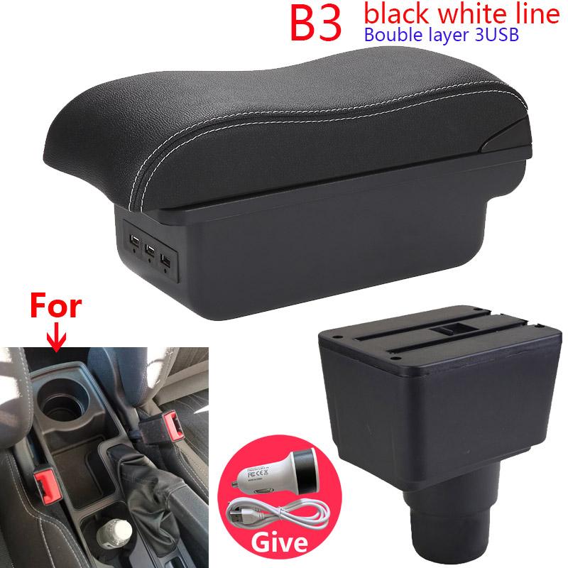 For FORD EcoSport Armrest Box 2018-2025 For Ford EcoSport Car Armrest Storage Box Arm Car Accessories Retrofit Parts Interior