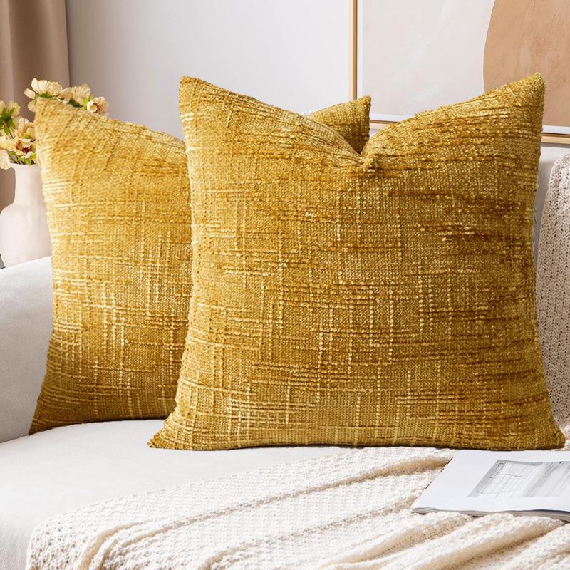 2PCS Neutral Farmhouse-style Decorative Pillowcases, Made of Fluffy Texture, Soft and Comfortable, with A Modern Western Farmhouse Style