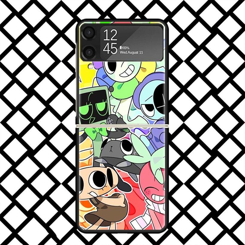 Game Dandys World Phone Case For Samsung Z Flip 7 6 5 4 3 Galaxy ZFLIP7 ZFlip6 5G Flip5 Flip4 Flip3 5g Black Hard Cover
