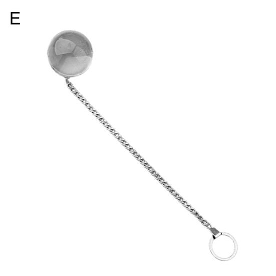 Analplug, vollständige Stimulation, tragbarer Mini-Premium-Analplug mit transparenter Kugel und Kette für Frauen