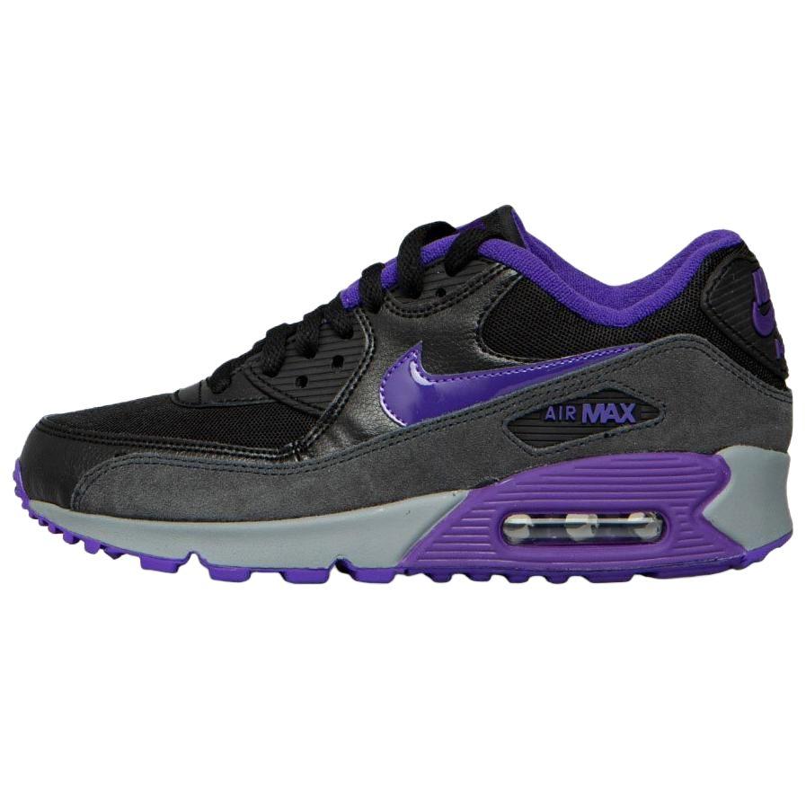 Nike Air Max 90 Essential Comfortable Versatile Low-Top Casual Running Shoes Women Sneaker Black Purple 616730-010