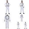 Astronaut Costume For Adults With Zipper Halloween Role Play Dressup