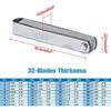 Universal Spark Plug Gap Tool With 32 Blades Steel Feeler Gauge For Most 10Mm 12Mm 14Mm 16Mm Spark Plugs Red