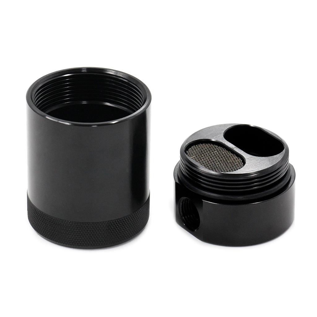 Engine Air Oil Separator-Tank Universal Baffled Aluminum Oil Trap Reservoir Fuel Tank Oil Catch for F150 2.7EB 3.5EB 5.0