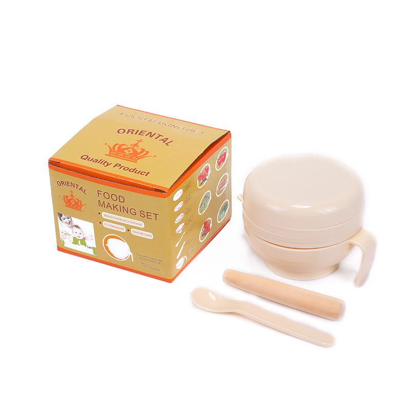 

Seven-Piece Baby Food Grinder Set: Food-Grade Bowl, Vegetable & Fruit Puree Tools