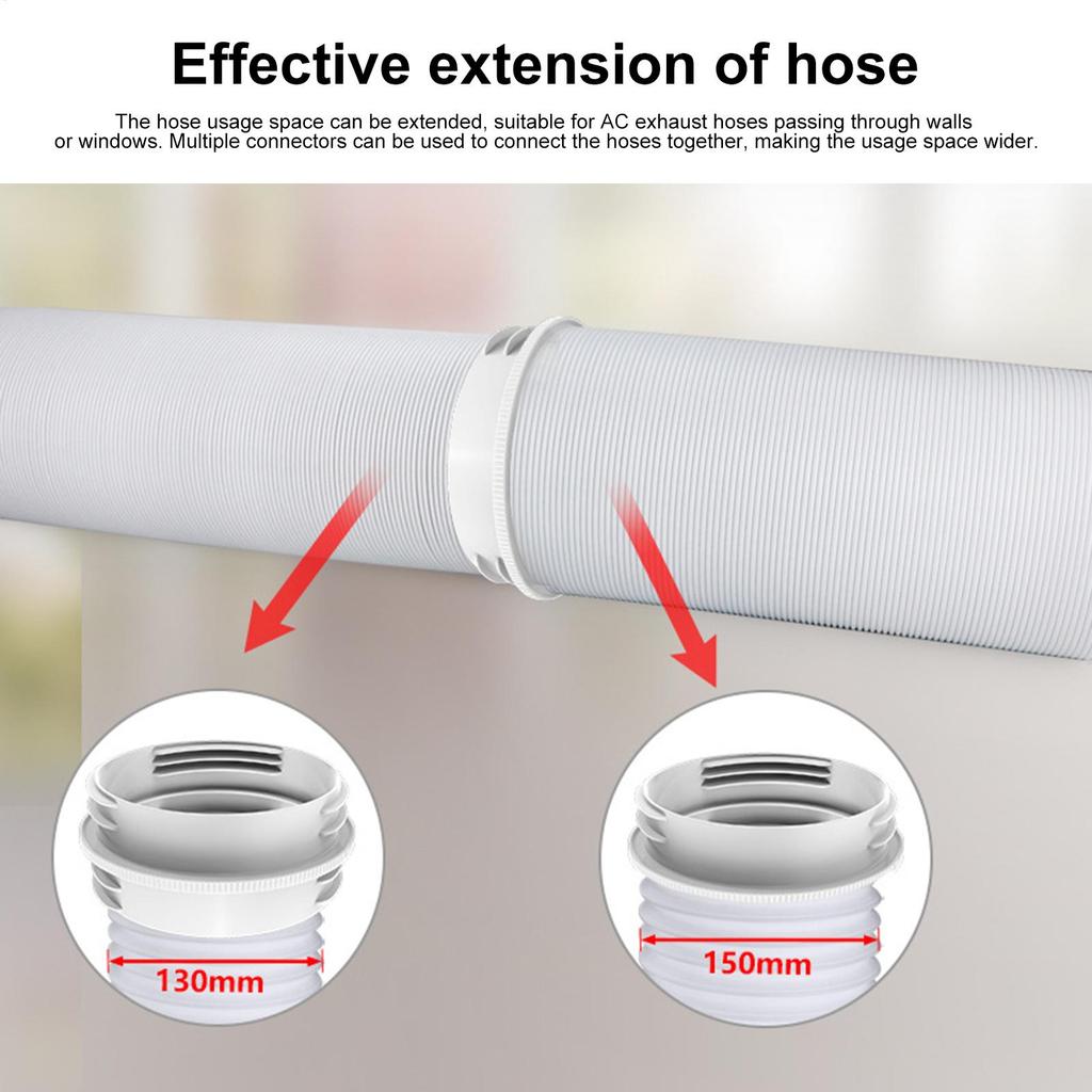 1pc Plastic Air Conditioning Exhaust Pipe Extension Adapter for Hose Air Conditioner Accessories