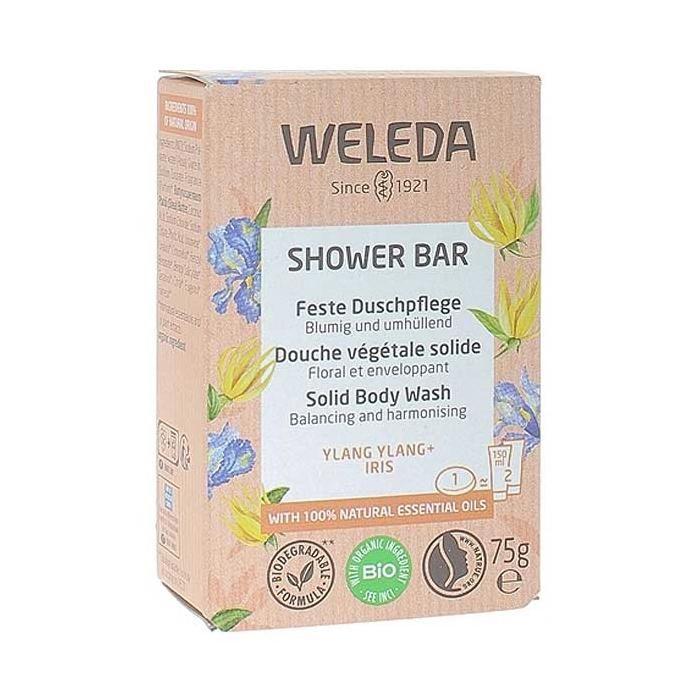 Weleda Shower Bar Douche Végétale Solide Ylang Ylang &amp; Iris Bio 75g