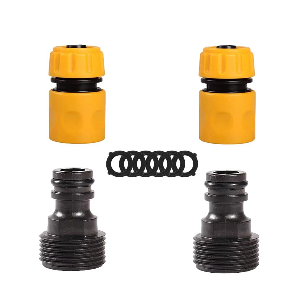 Y-Type Garden Watering Hose Fitting Adapter Extender Kit ABS Quick Coupling 1/2” Inner And Outer Thread for Hose