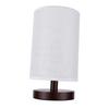 Small Table Lamp for Bedroom Minimalist Nightstand Light with Linen Shade LED Desk Lamp for Living Room College Dorm