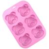 6 even Bear Silicone Baking Mold 3D Chocolate Pudding Molds Cupcake Pan Cake DIY Muffin Kitchen Tools