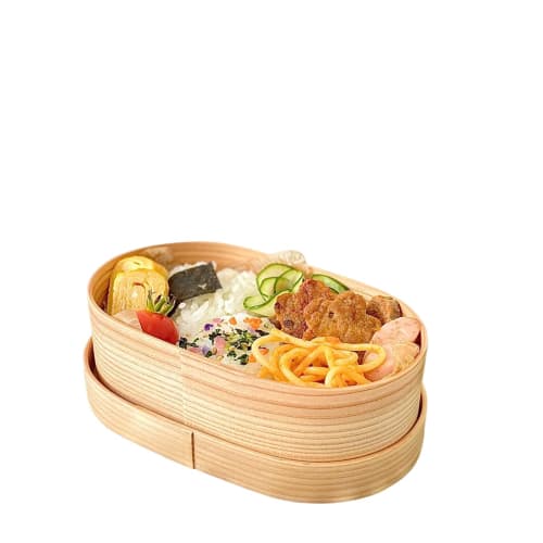 Yamaya Lacquerware Kids' Magewappa Lunch Box, Made In Kyushu with Japanese Cedar, 350ml, Made In Japan, Kishu Lacquerware, for Children, Kindergarten,