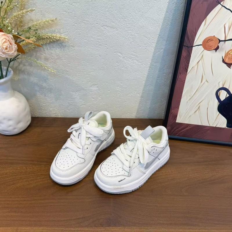 Youth Style Shoes Kids Casual Sneakers Boys Girls Lightweight Breathable Rubber Sole Low Top Retro Plain Color School Outdoor Shoes