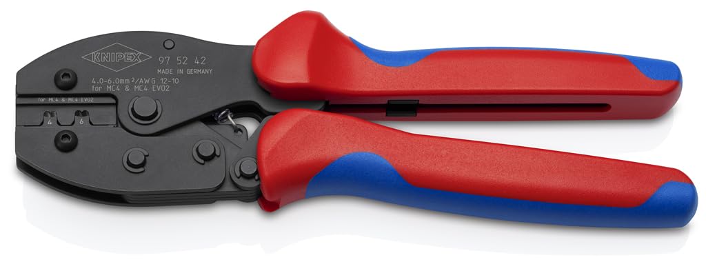 

KNIPEX Crimping Comfort MC4/MC4EVO Pliers, 4.0-6.0mm², Handle, 9752-42