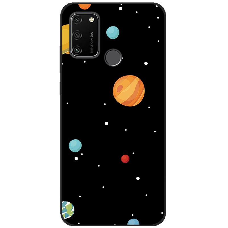 For HONOR 9A Case 6.3" Soft Silicon Tpu Phone covers On Huawei Honor 9A 9 A MOA-LX9N Back Bag Funda Shell black tpu case