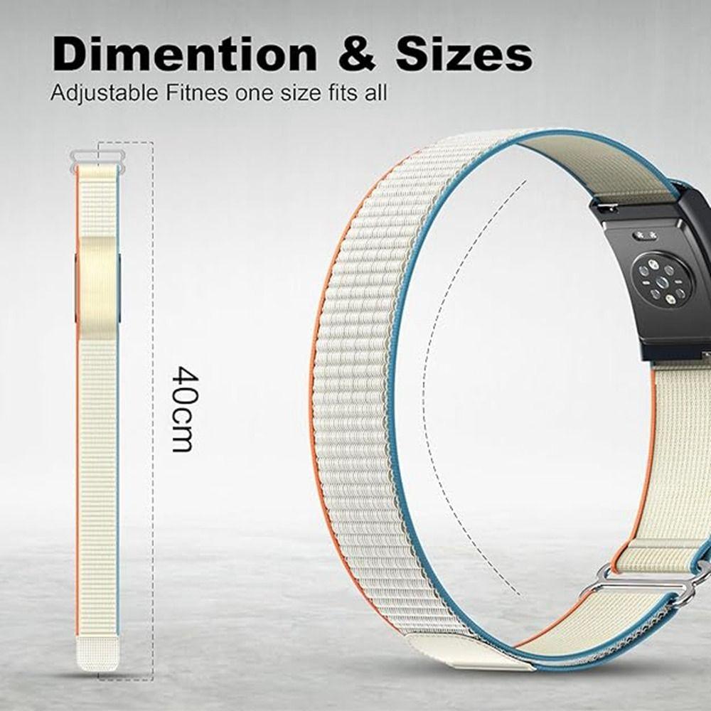 Adjustable Fitness Tracker Arm Band Nylon Replacement Strap for Amazfit Helio Strap